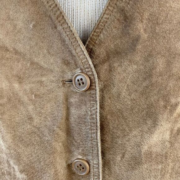 CLifford & Willis Leather Dress Vest Size M EUC - Picture 3 of 9